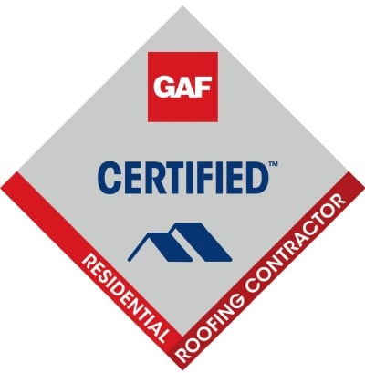GAF Certified Residential Roofing Contractor badge